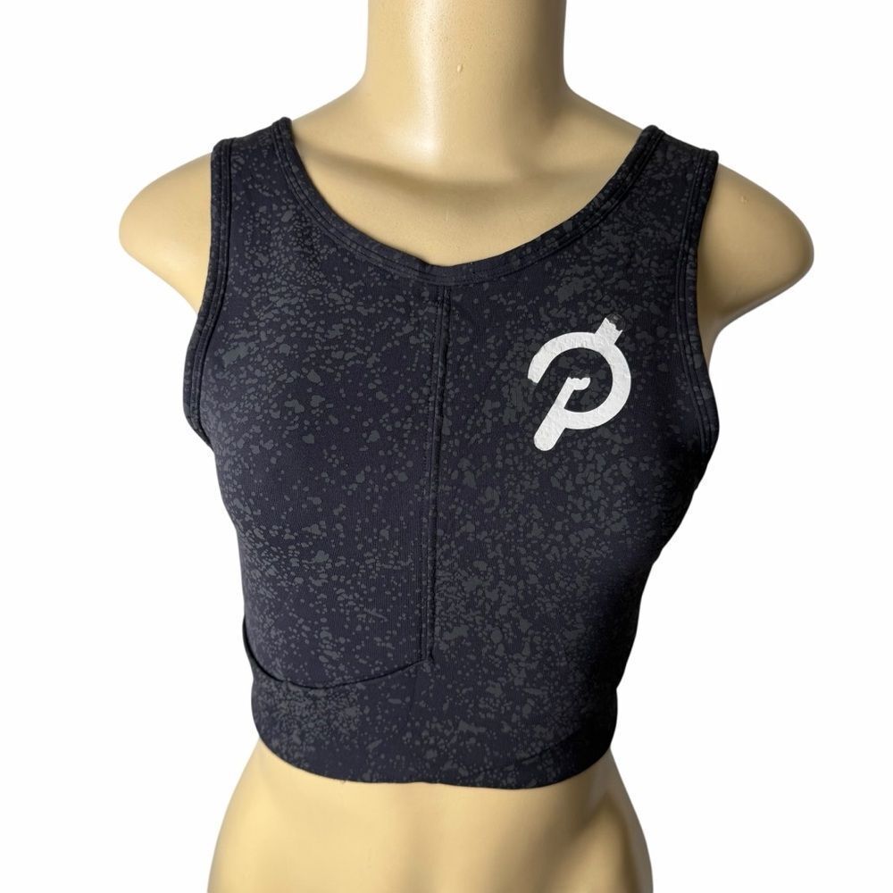 Lululemon x Peloton Energetic Edge Reflective Crop Tank Black size 4